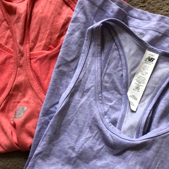 Pink & purple bundle new balance workout tanks - Picture 3 of 3